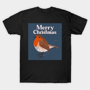 Merry Christmas robin T-Shirt